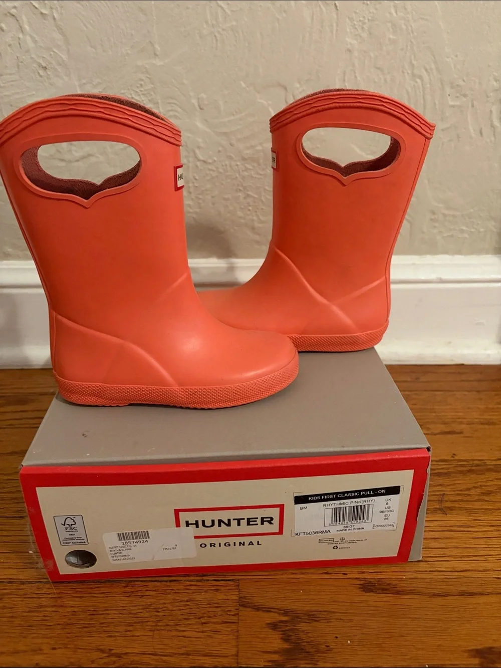 Hunter Kids' Coral Pull-On Rain Boots